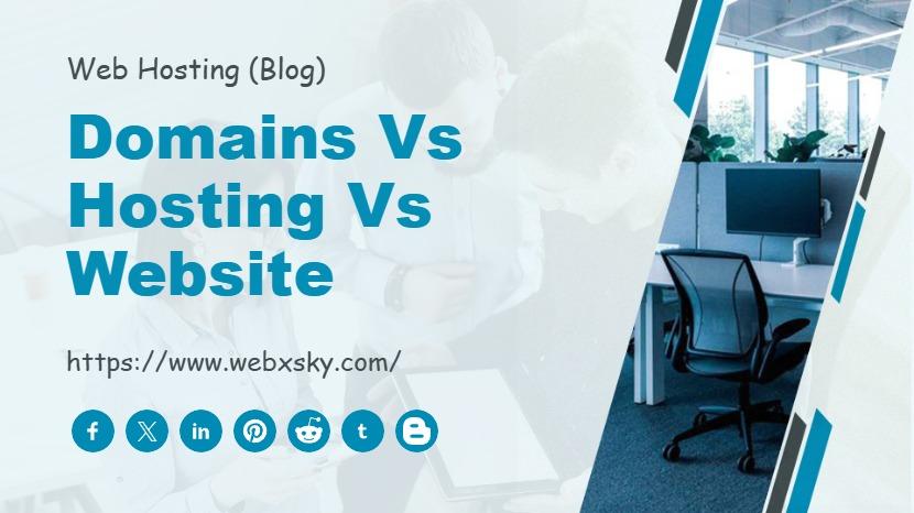 Domains vs Hosting vs Website