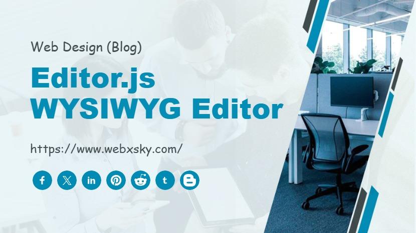 Editor.js WYSIWYG Editor