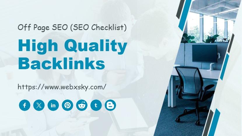 High Quality Backlinks