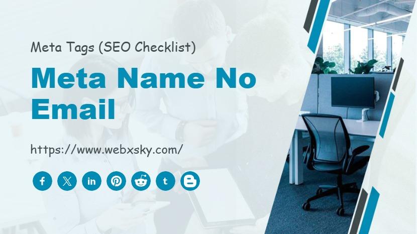 Meta Name No Email