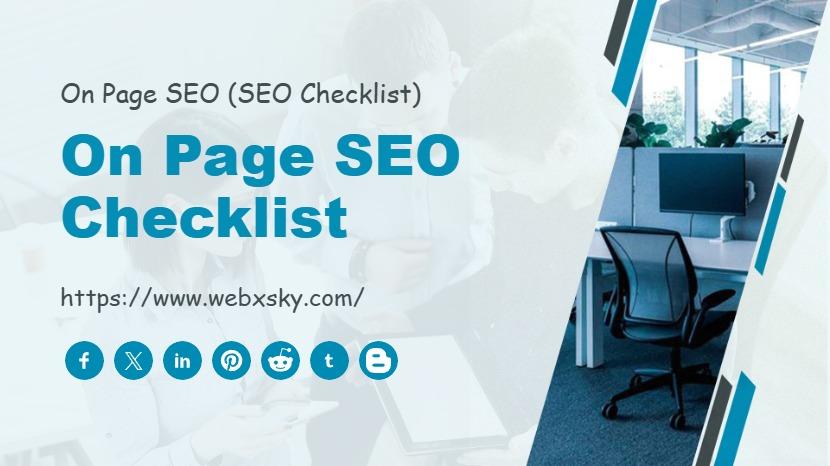 On Page SEO Checks
