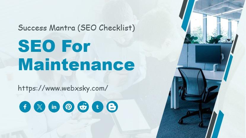 SEO for Maintenance