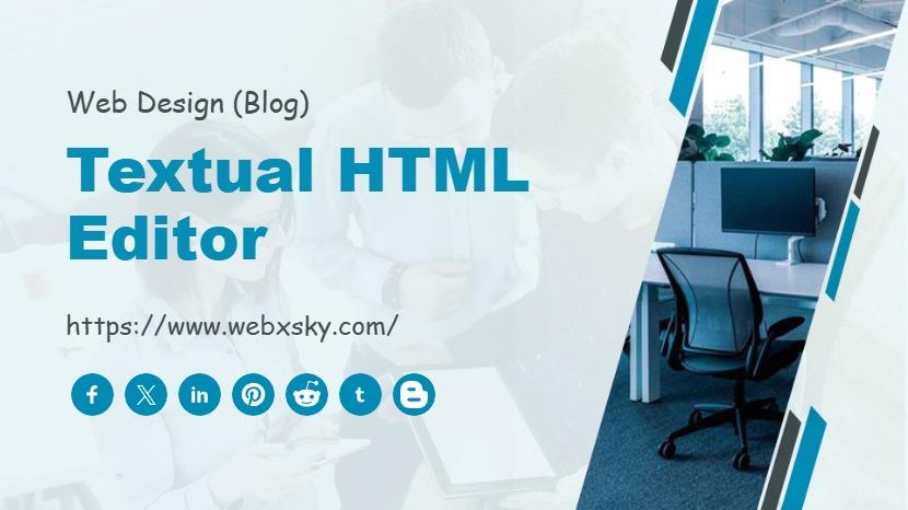 Textual HTML editor